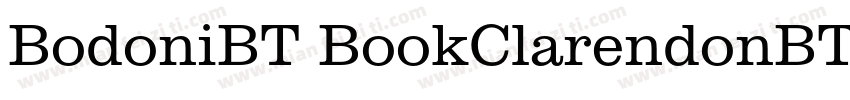 BodoniBT BookClarendonBT Light字体转换